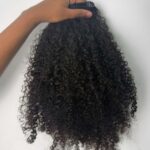 Cabelo Crespo Humano - Castanho